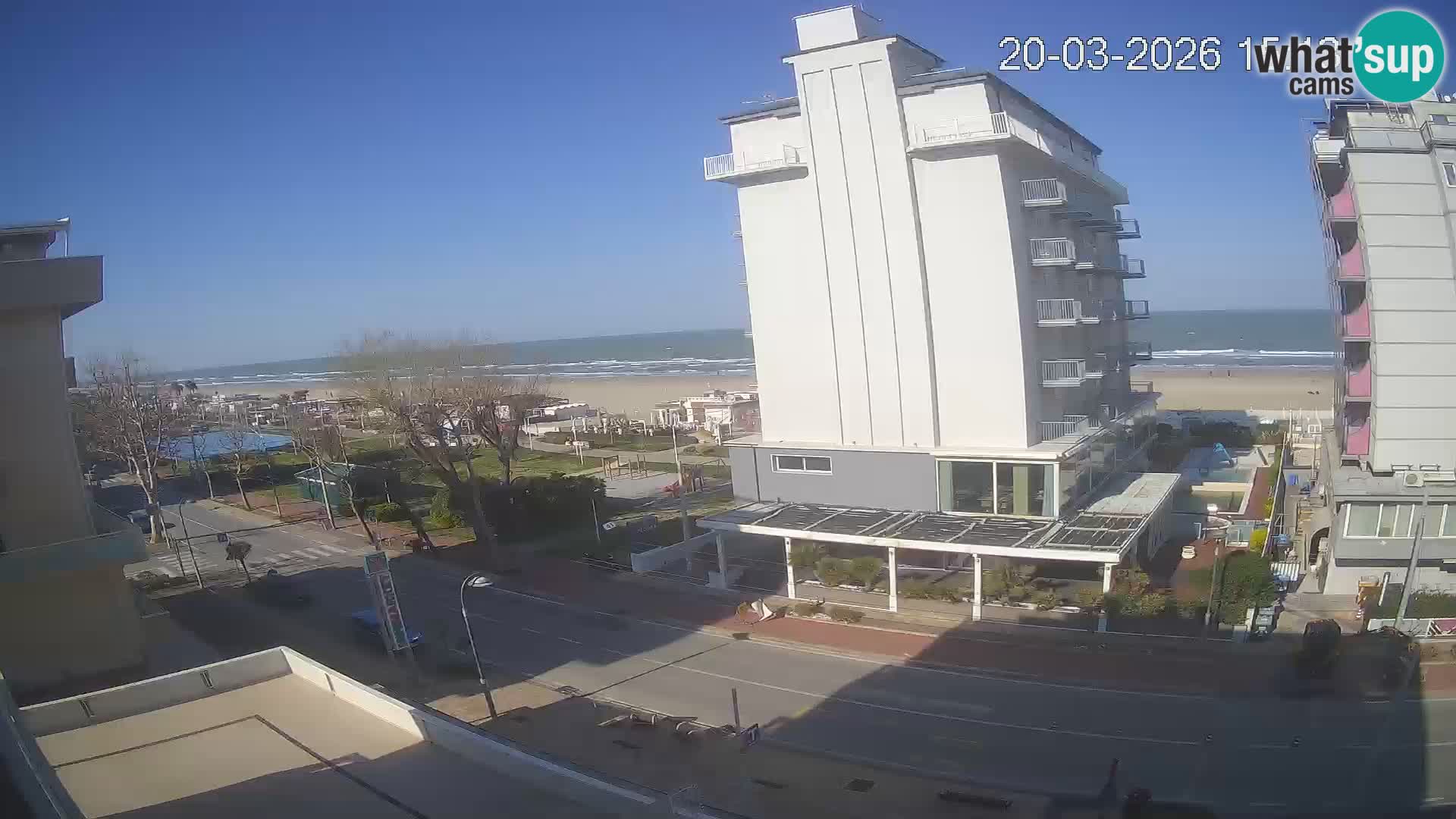 Riccione webcam plage et jardins La Malfa – Bagni Oreste plage 115