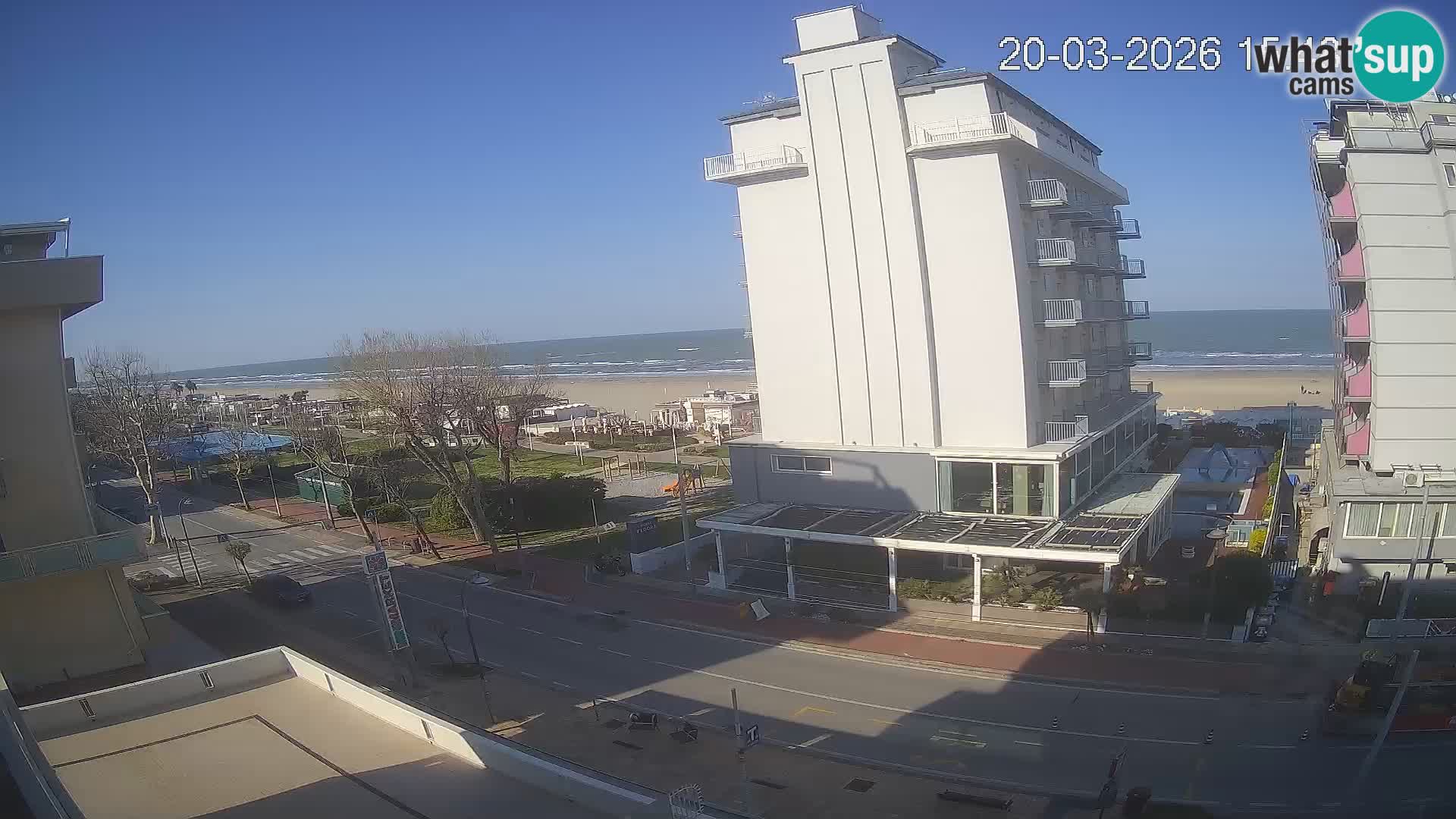 Riccione web kamera plaža i vrtovi La Malfa – plaža Bagni Oreste 115