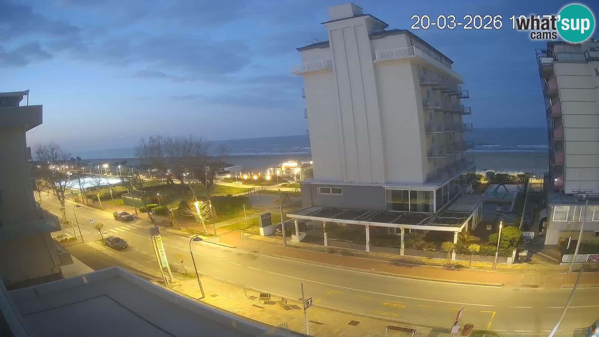 Riccione webcam playa y jardines La Malfa – Playa Bagni Oreste 115