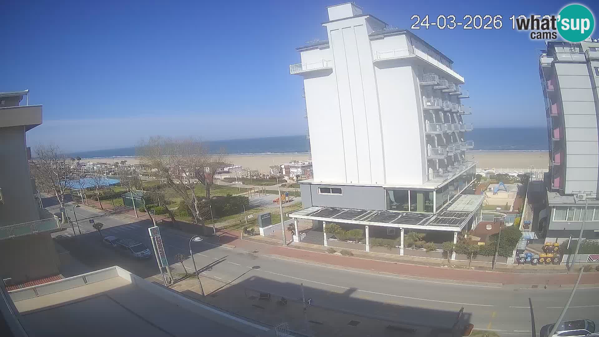 Riccione webcam spiaggia e giardini La Malfa – Bagni Oreste spiaggia 115