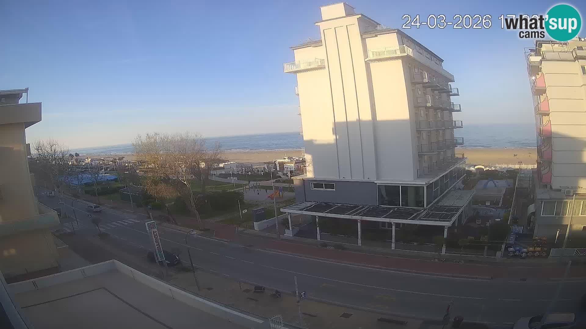 Riccione webcam spiaggia e giardini La Malfa – Bagni Oreste spiaggia 115