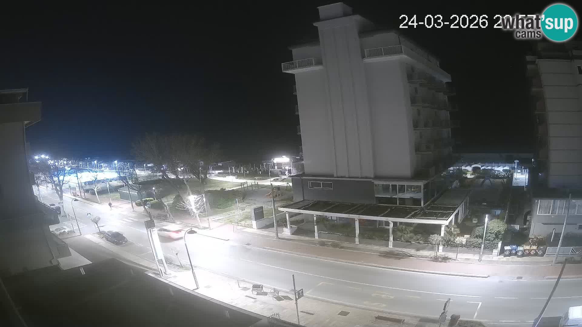 Riccione webcam plage et jardins La Malfa – Bagni Oreste plage 115