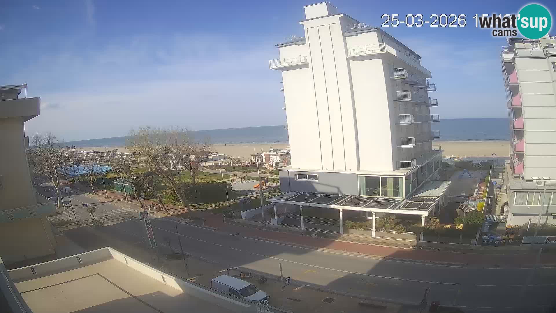 Riccione webcam plage et jardins La Malfa – Bagni Oreste plage 115