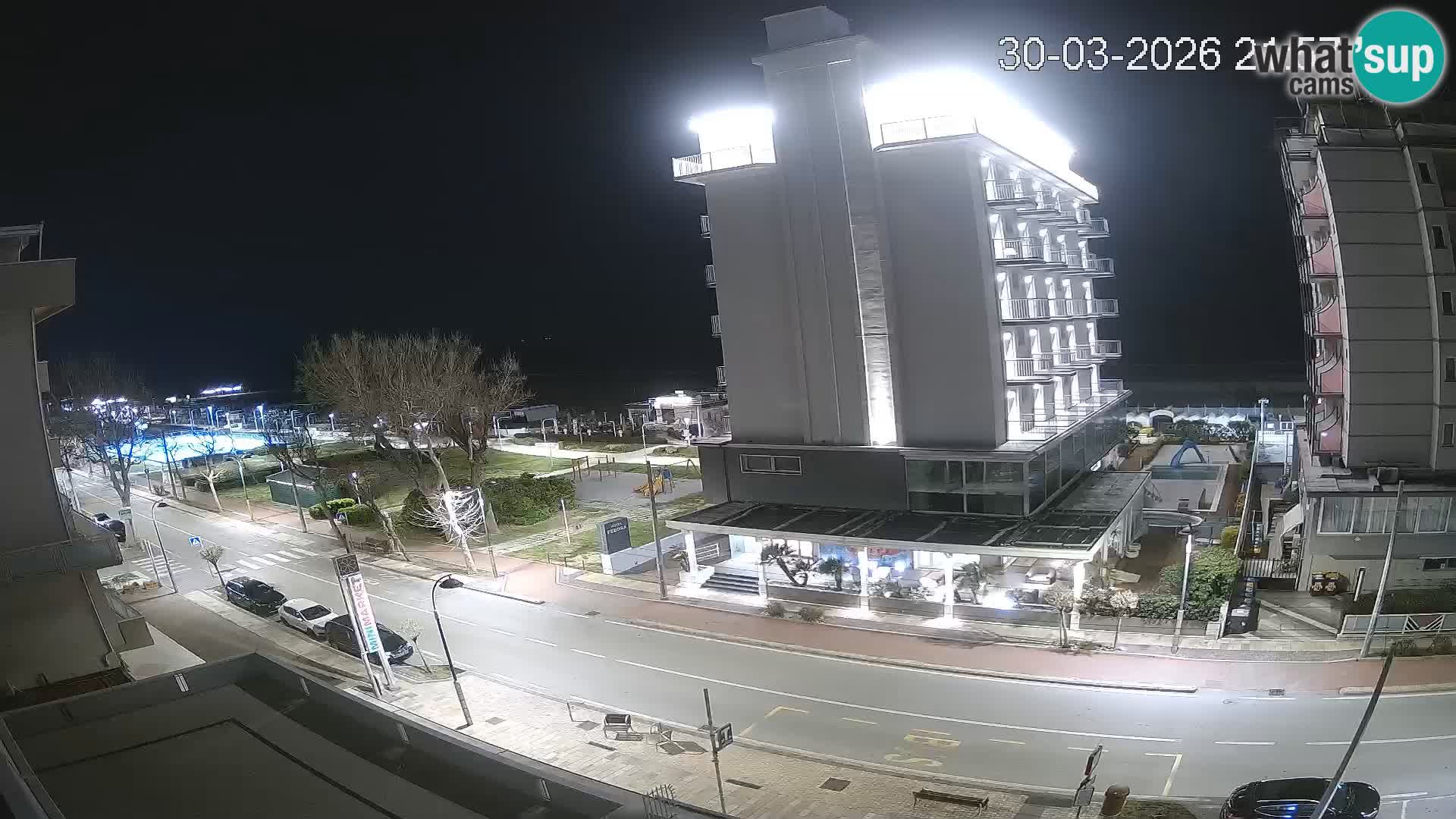 Riccione webcam playa y jardines La Malfa – Playa Bagni Oreste 115