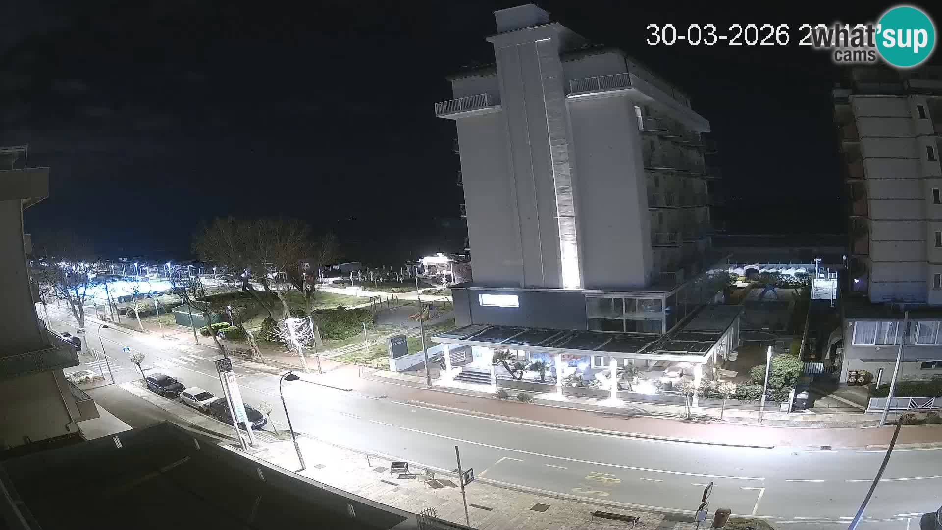 Riccione web kamera plaža i vrtovi La Malfa – plaža Bagni Oreste 115