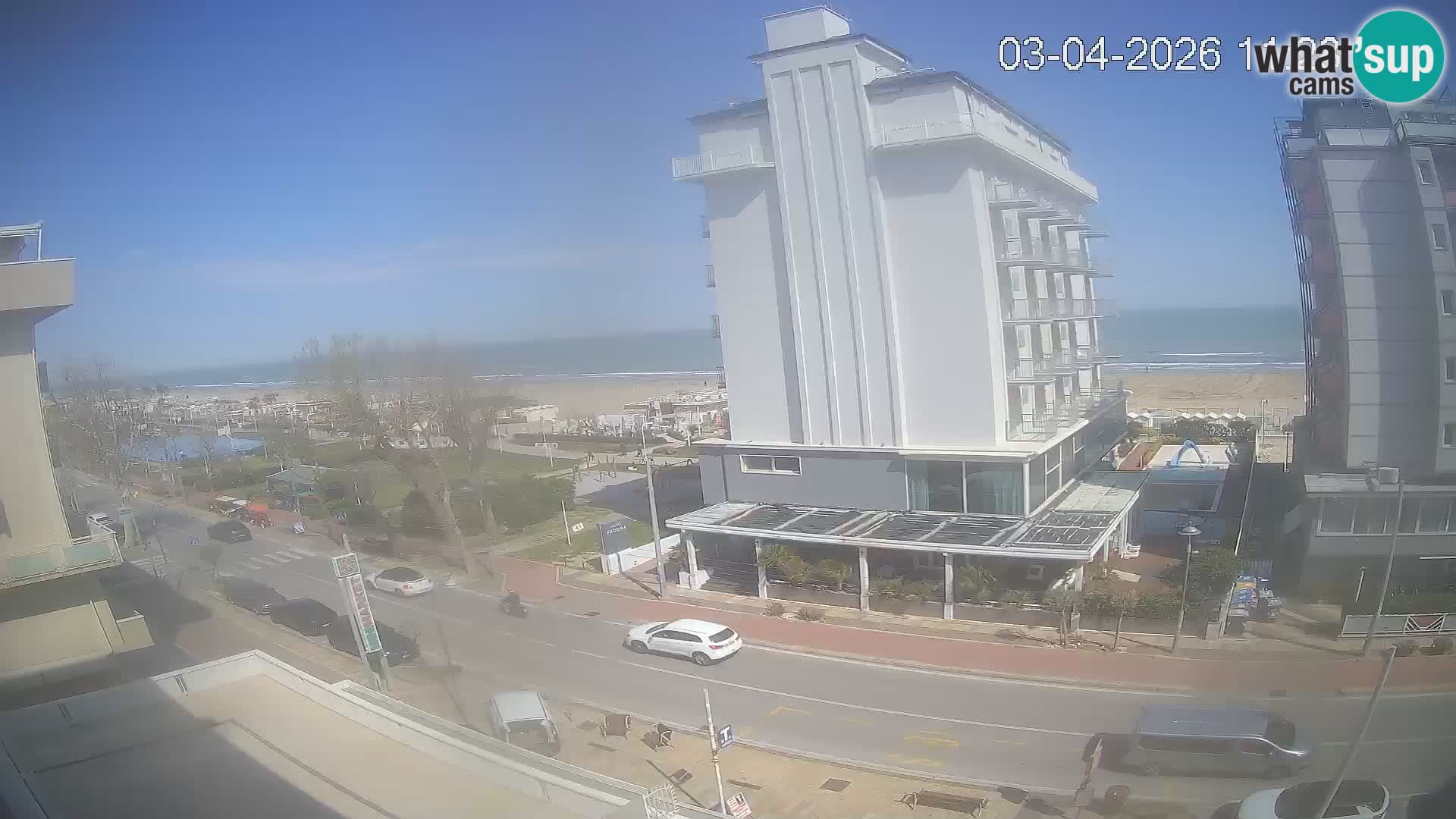 Plaža s spletno kamero Riccione in vrtovi La Malfa – plaža Bagni Oreste 115