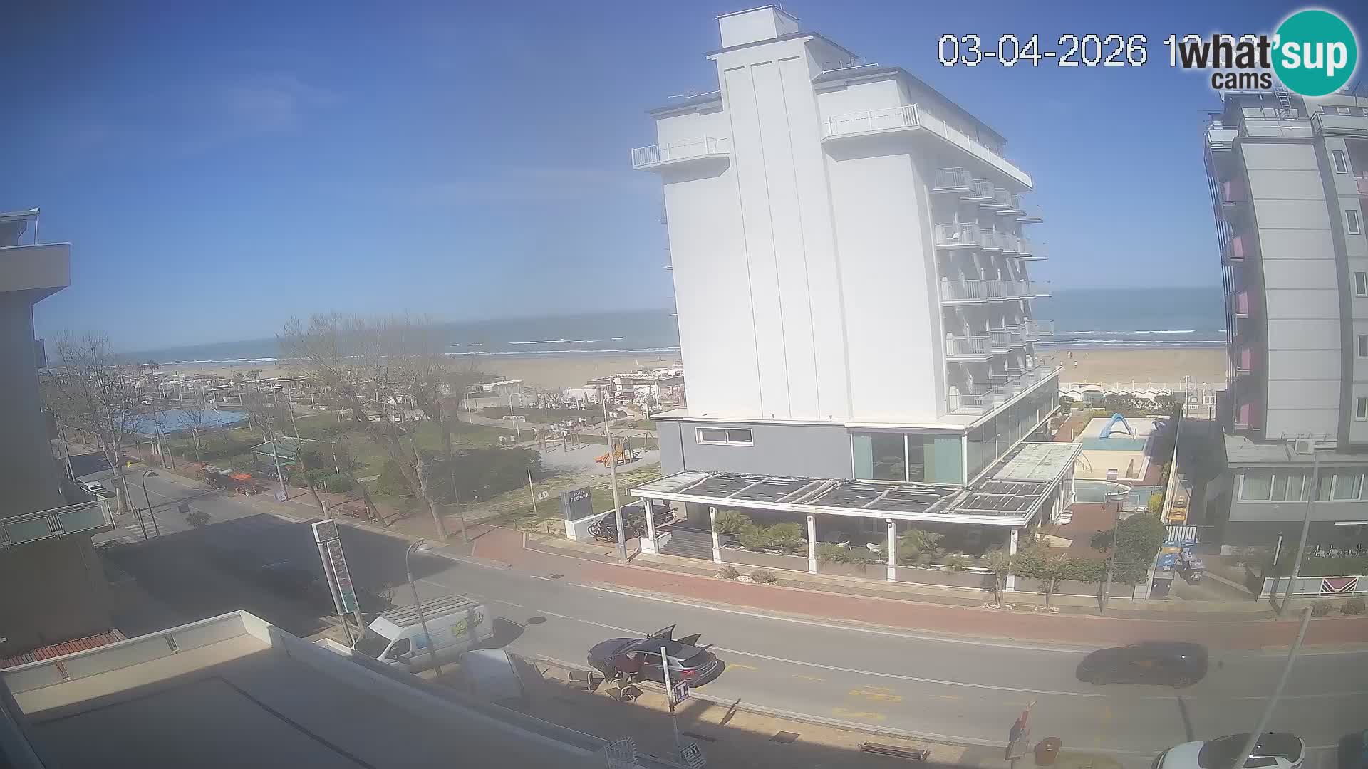 Riccione webcam spiaggia e giardini La Malfa – Bagni Oreste spiaggia 115