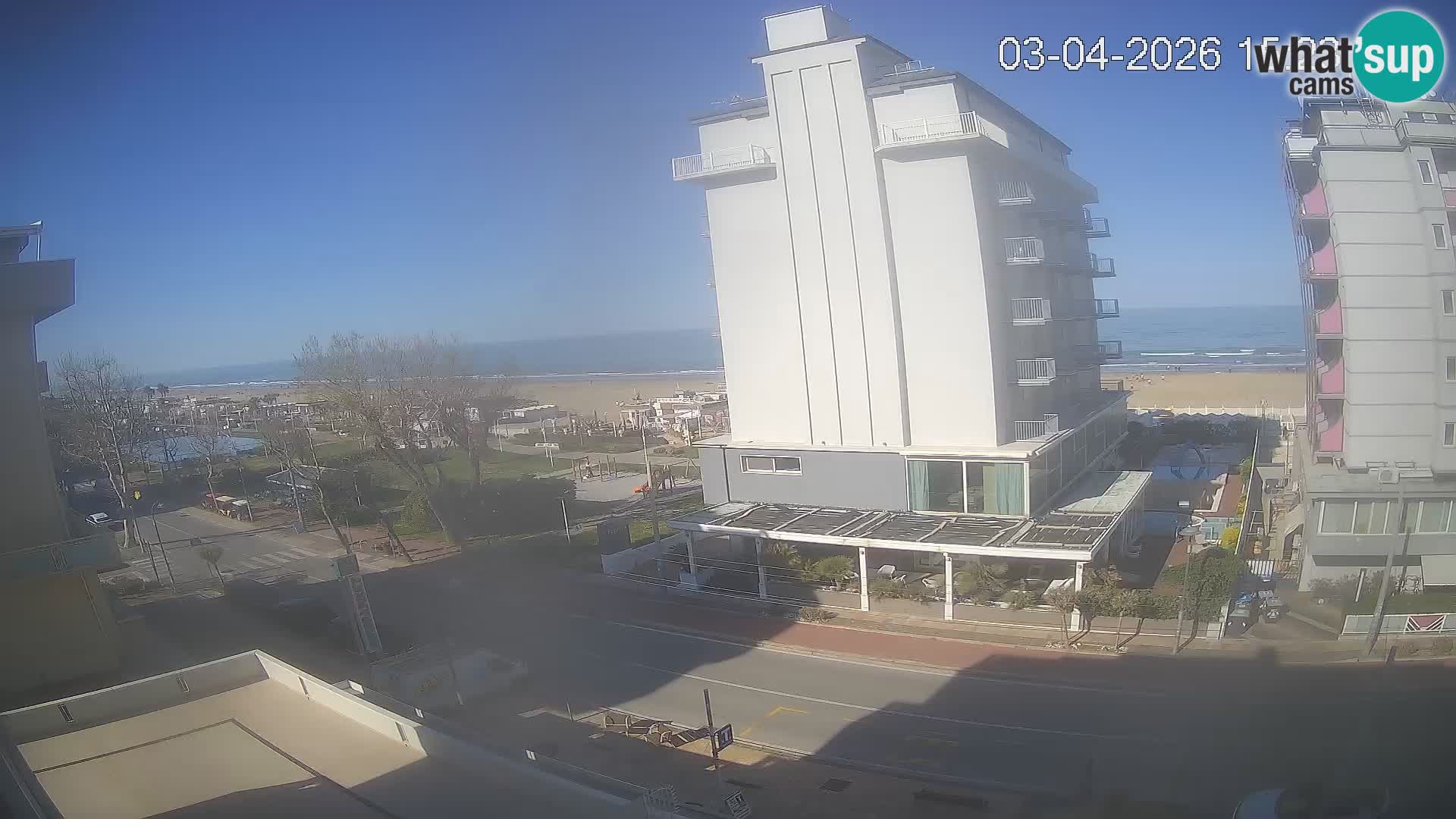 Riccione web kamera plaža i vrtovi La Malfa – plaža Bagni Oreste 115