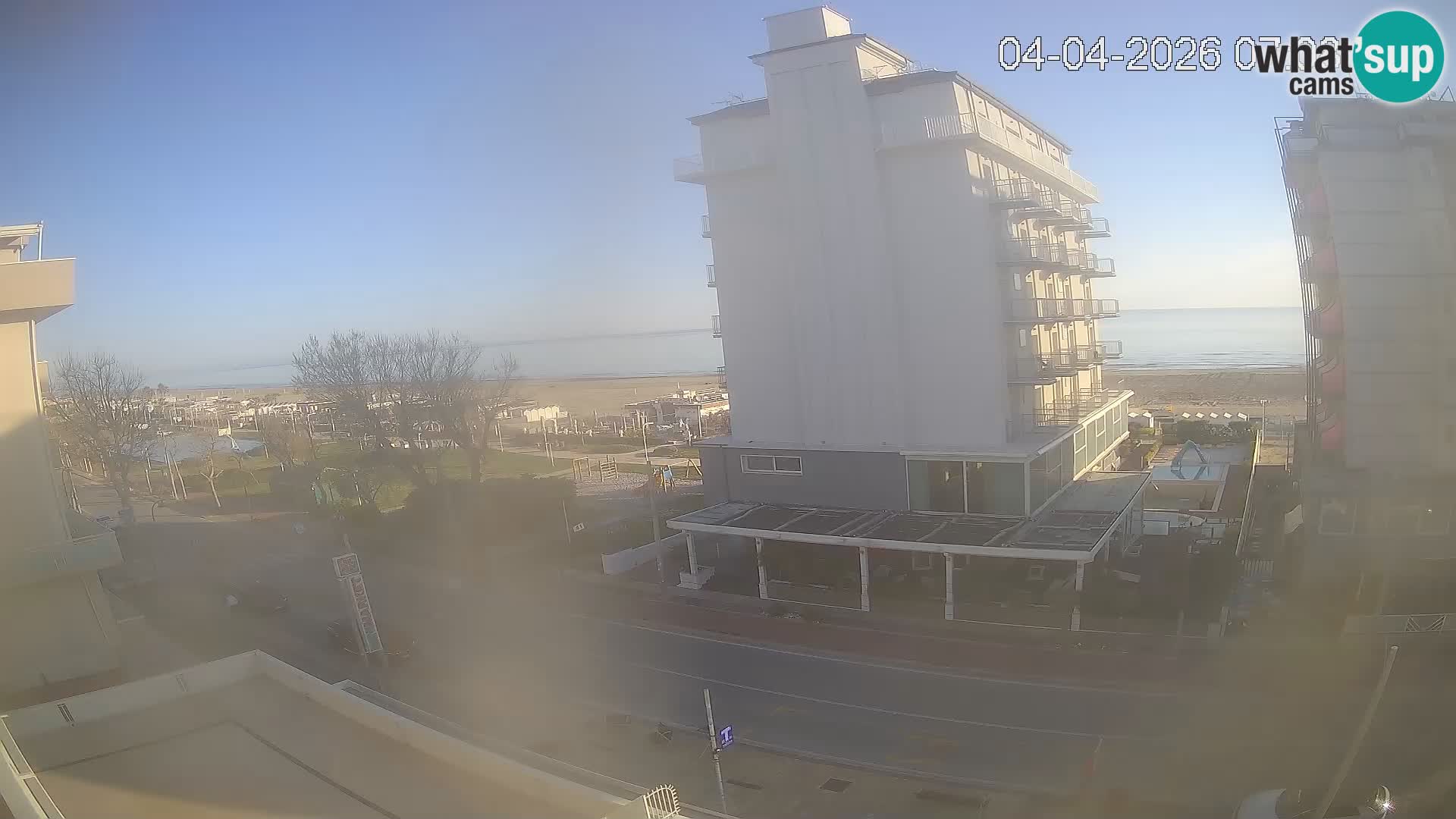 Riccione webcam playa y jardines La Malfa – Playa Bagni Oreste 115