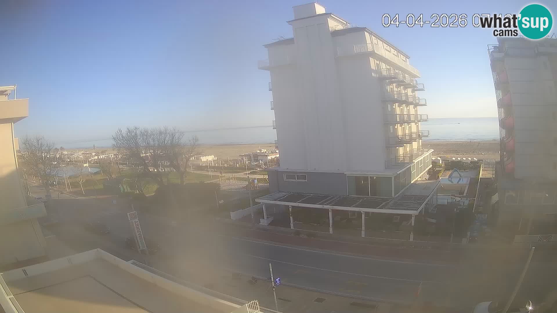 Riccione webcam plage et jardins La Malfa – Bagni Oreste plage 115