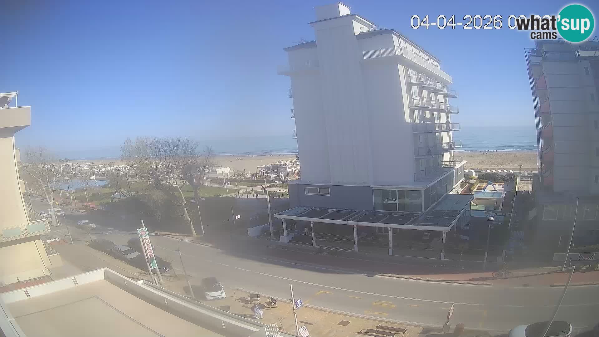 Riccione webcam playa y jardines La Malfa – Playa Bagni Oreste 115