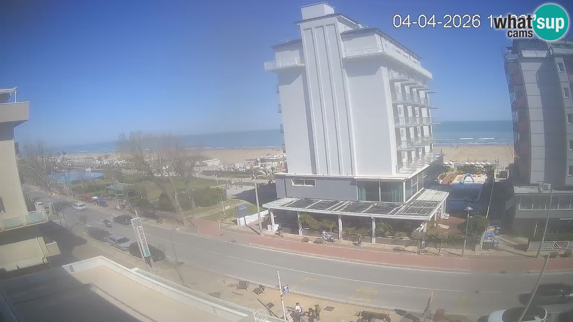 Riccione webcam plage et jardins La Malfa – Bagni Oreste plage 115