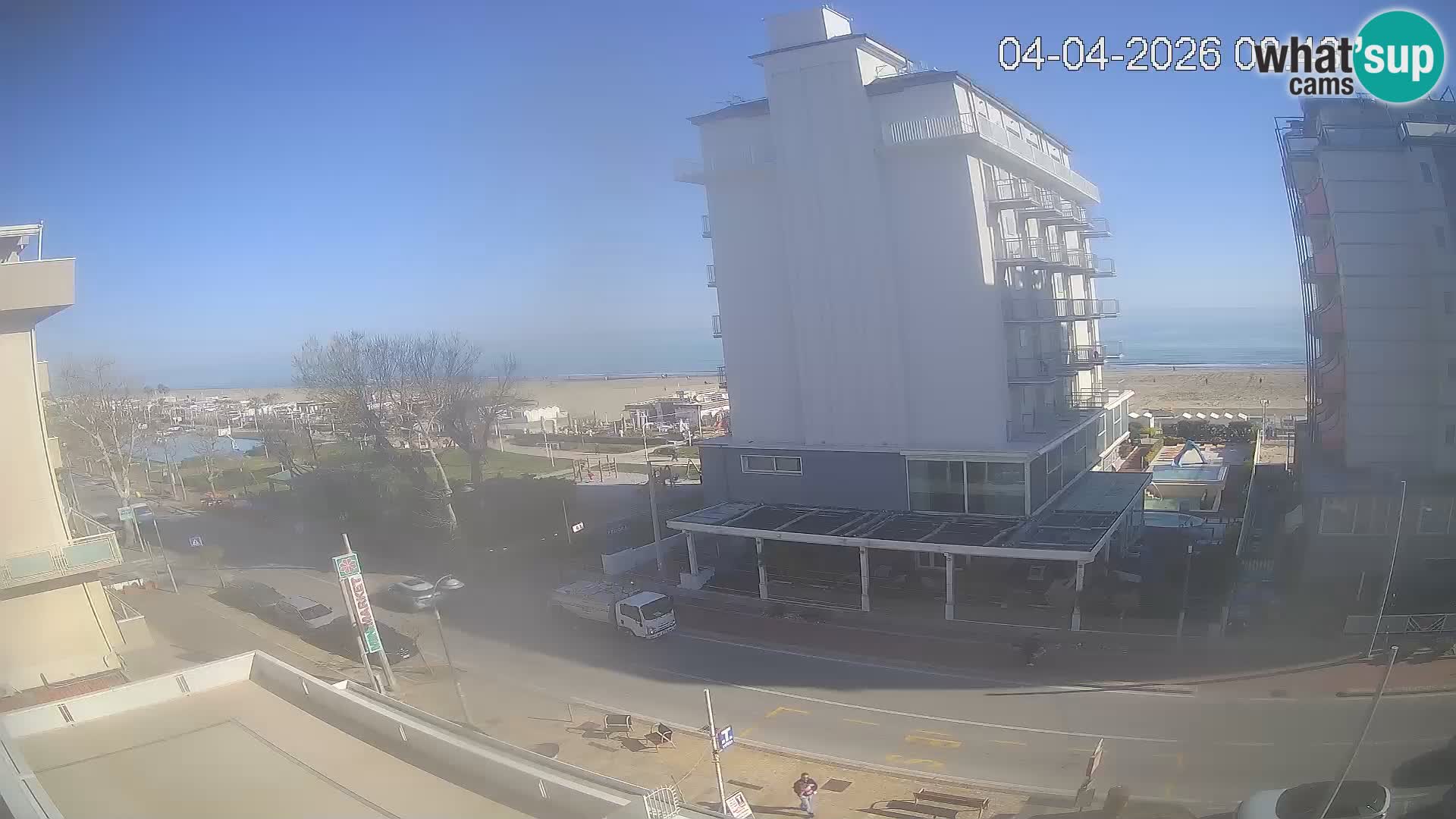 Riccione webcam playa y jardines La Malfa – Playa Bagni Oreste 115