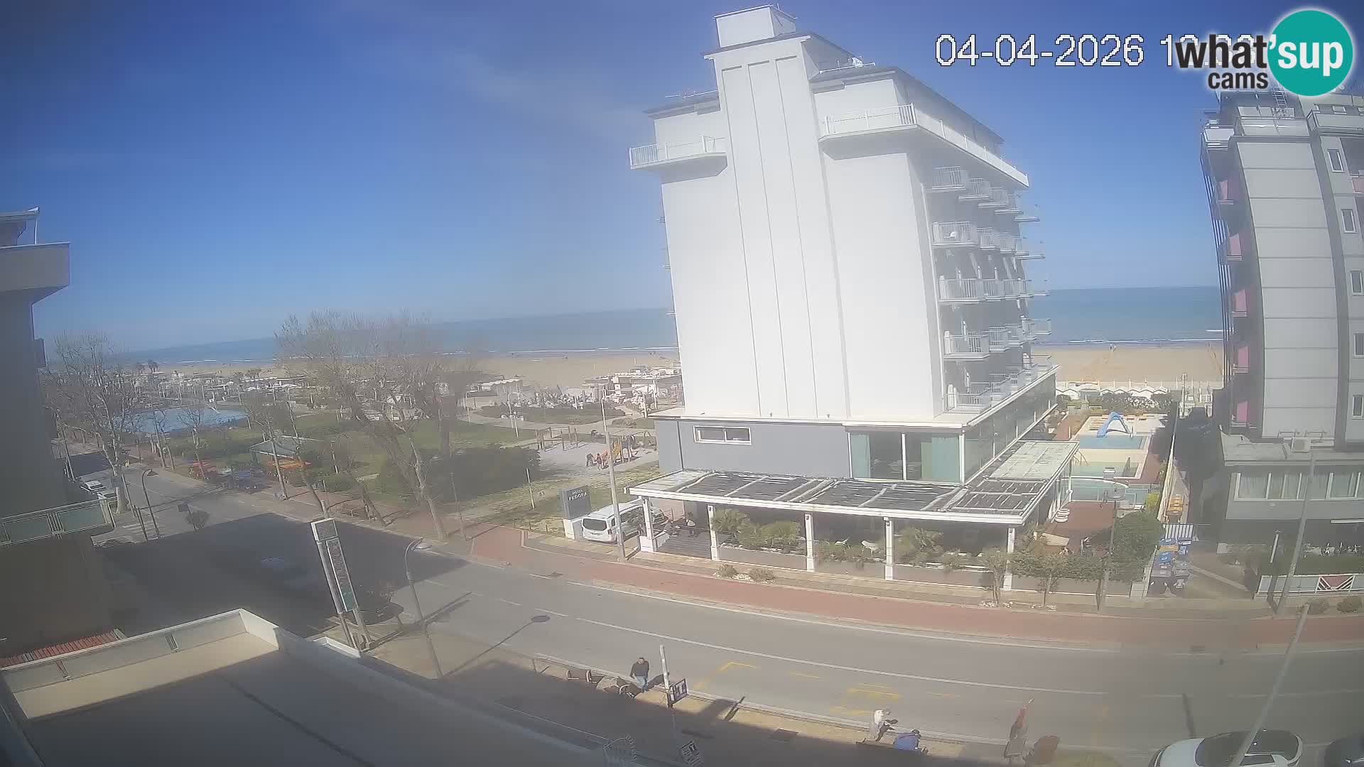 Plaža s spletno kamero Riccione in vrtovi La Malfa – plaža Bagni Oreste 115