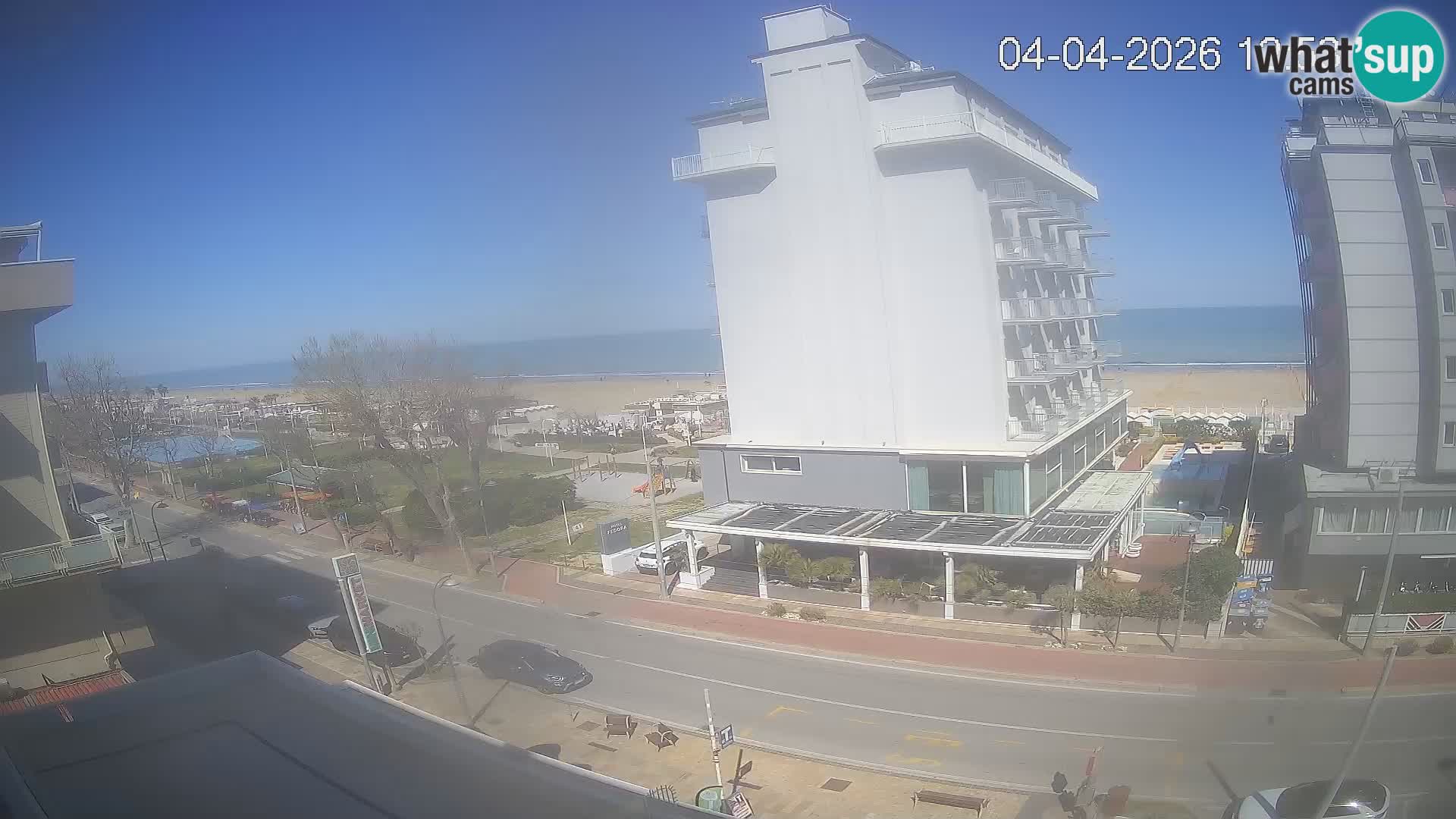 Riccione webcam playa y jardines La Malfa – Playa Bagni Oreste 115