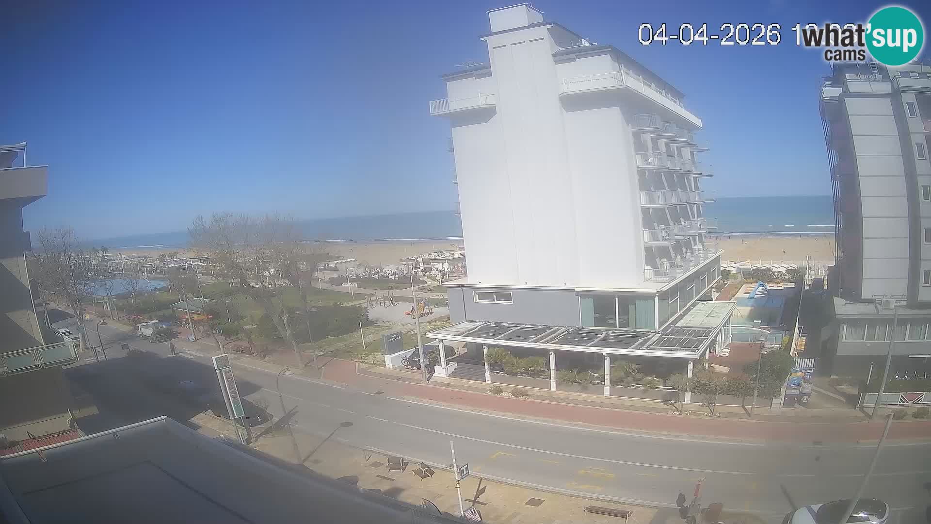 Riccione Webcam Strand und Gärten La Malfa – Bagni Oreste Strand 115