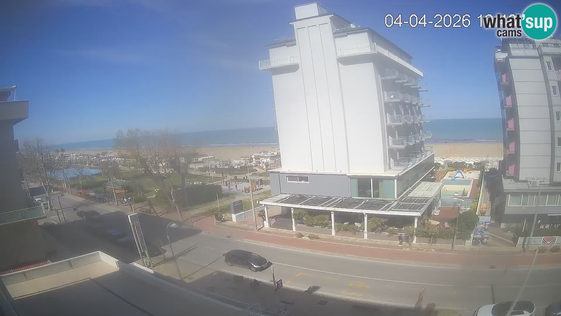 Riccione webcam playa y jardines La Malfa – Playa Bagni Oreste 115
