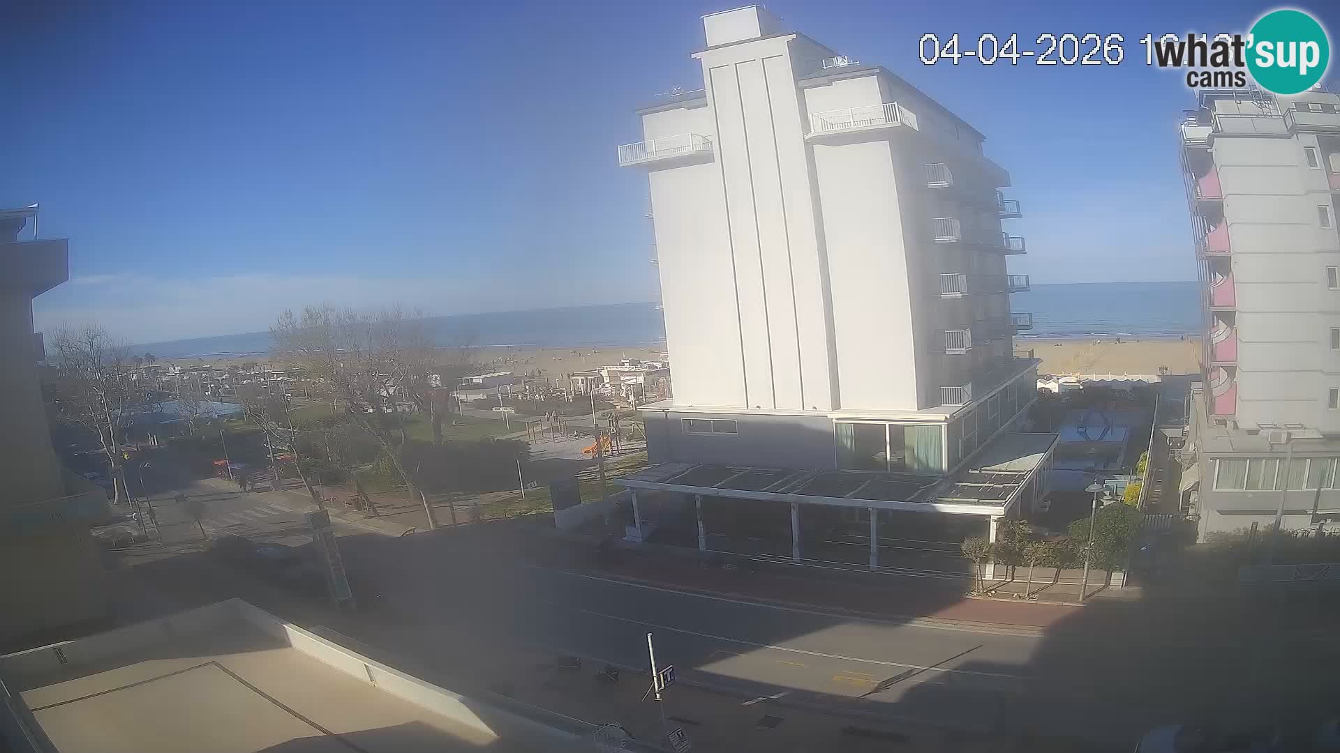 Riccione web kamera plaža i vrtovi La Malfa – plaža Bagni Oreste 115