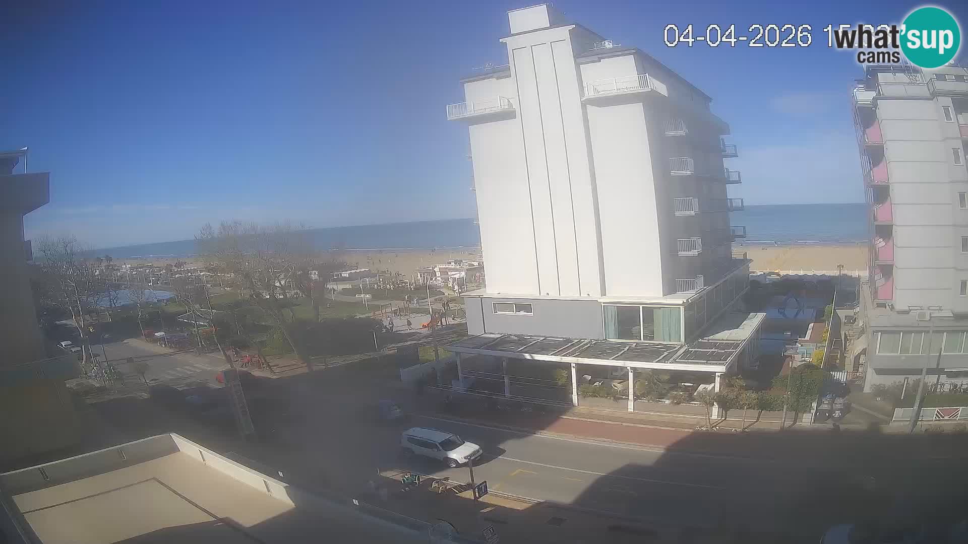 Riccione web kamera plaža i vrtovi La Malfa – plaža Bagni Oreste 115