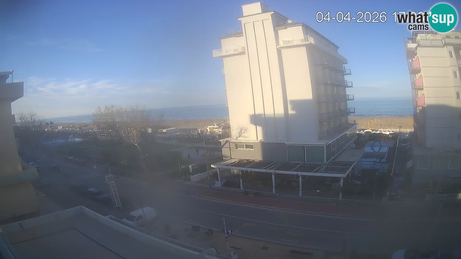 Riccione web kamera plaža i vrtovi La Malfa – plaža Bagni Oreste 115