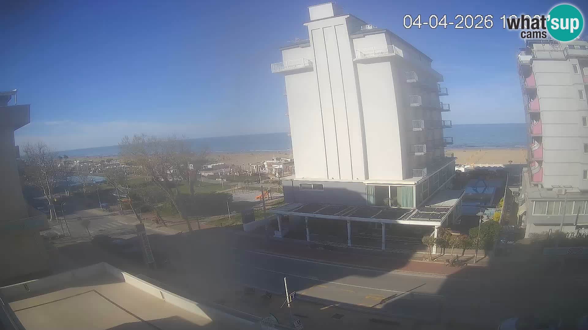 Riccione web kamera plaža i vrtovi La Malfa – plaža Bagni Oreste 115