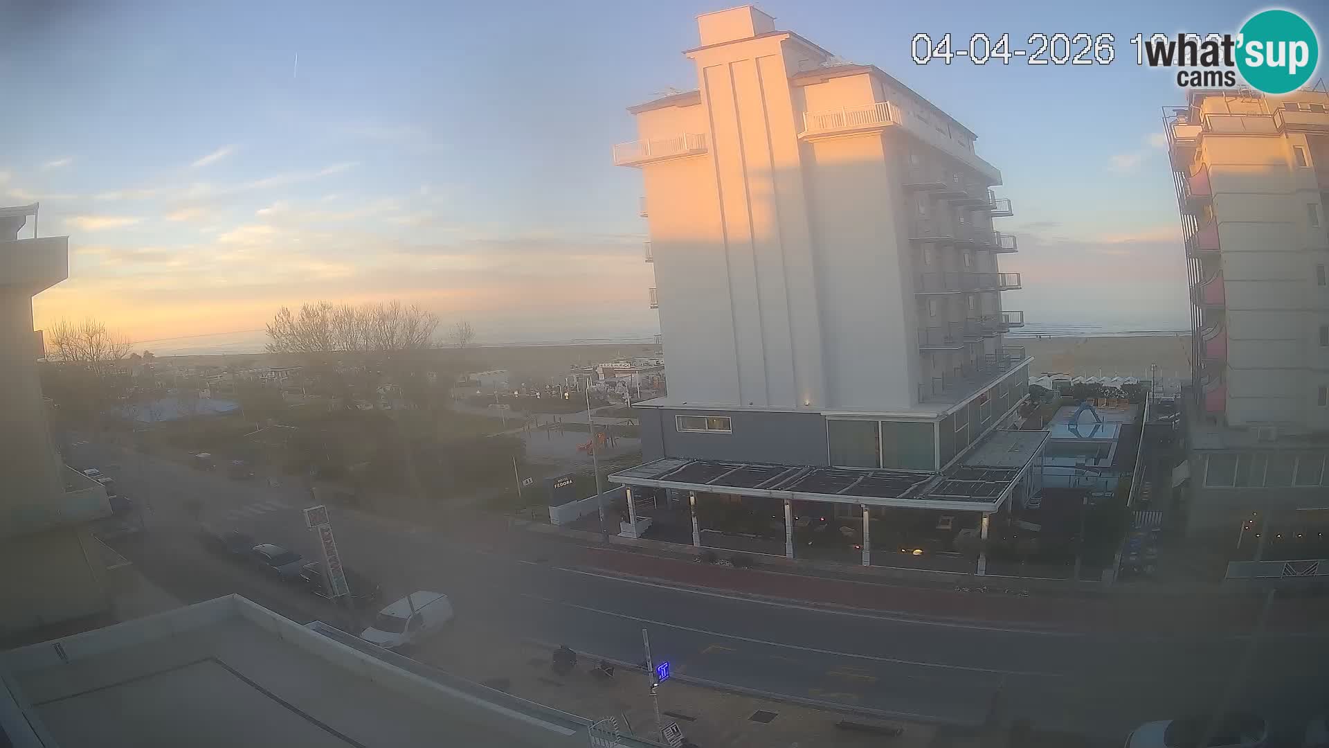 Riccione web kamera plaža i vrtovi La Malfa – plaža Bagni Oreste 115