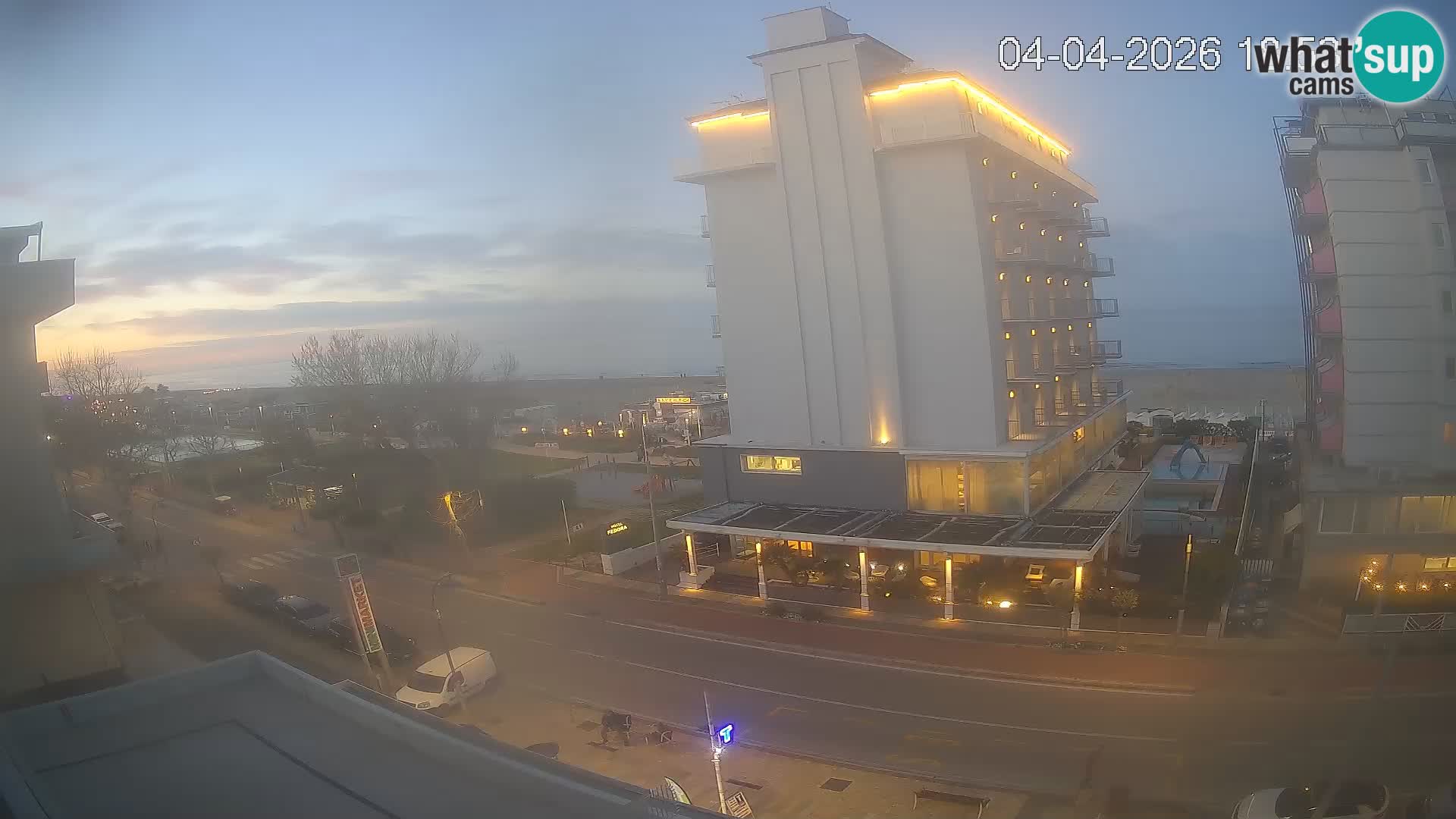 Riccione webcam plage et jardins La Malfa – Bagni Oreste plage 115