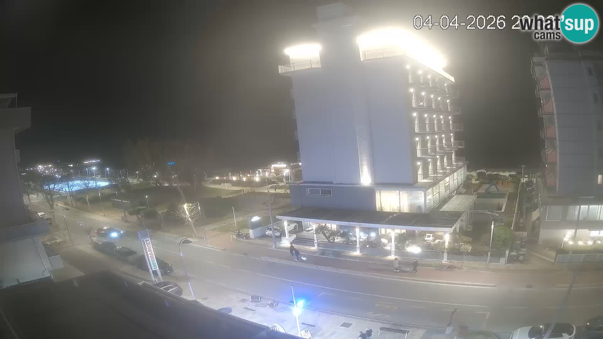 Riccione web kamera plaža i vrtovi La Malfa – plaža Bagni Oreste 115