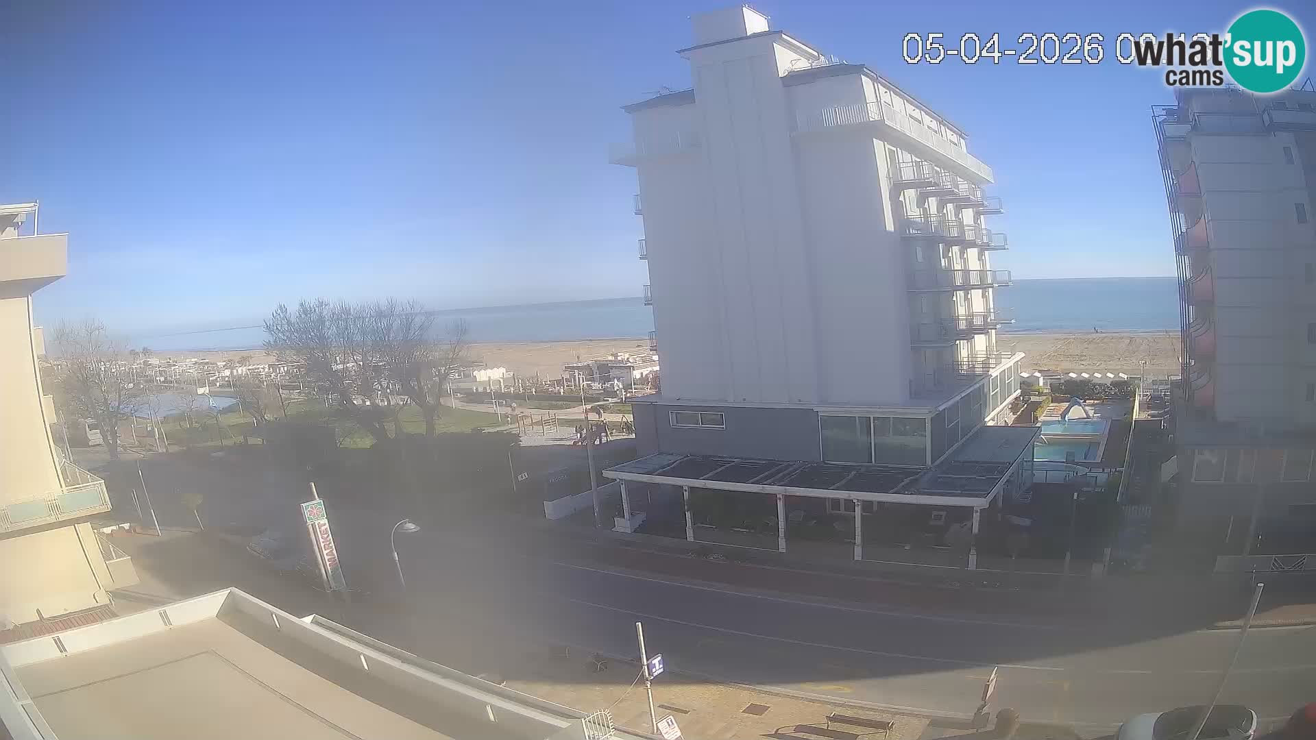 Riccione webcam spiaggia e giardini La Malfa – Bagni Oreste spiaggia 115