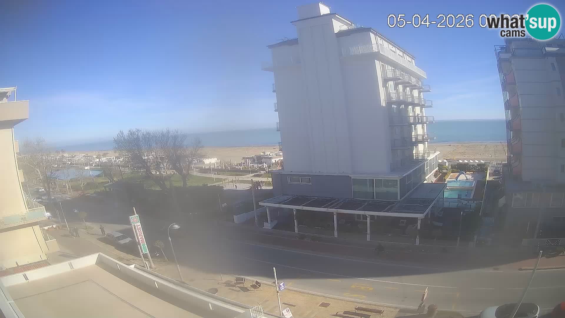 Riccione webcam spiaggia e giardini La Malfa – Bagni Oreste spiaggia 115