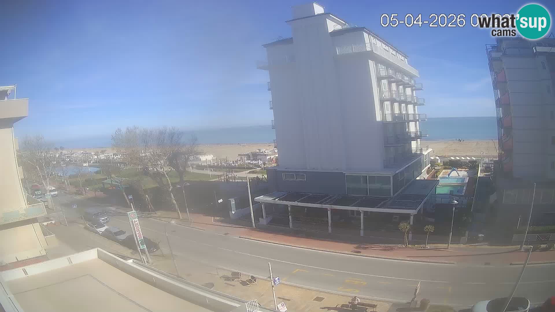 Riccione webcam plage et jardins La Malfa – Bagni Oreste plage 115