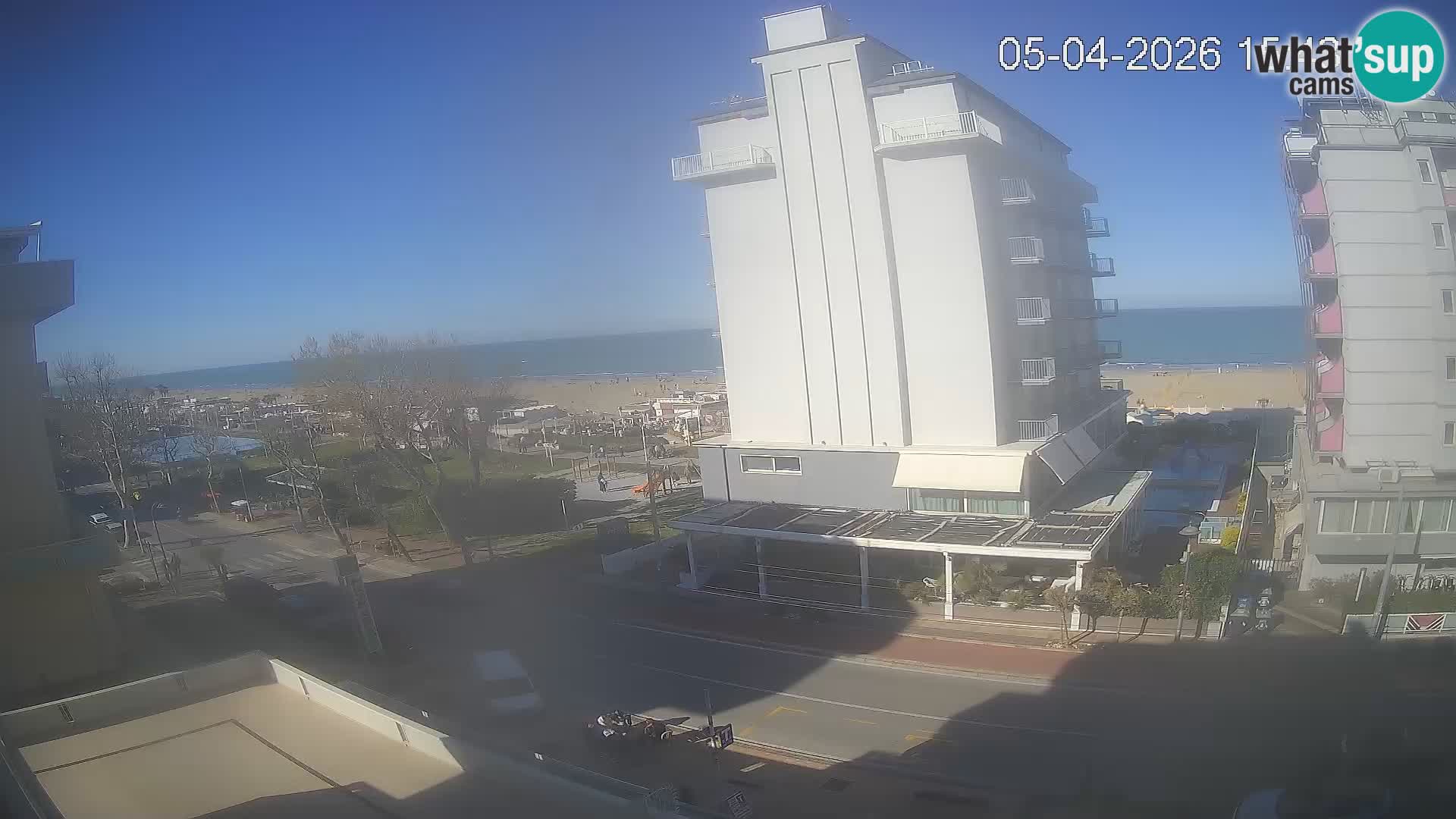 Riccione webcam playa y jardines La Malfa – Playa Bagni Oreste 115