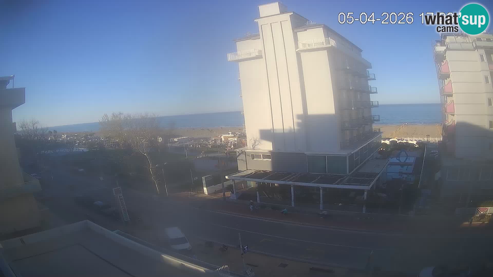 Riccione web kamera plaža i vrtovi La Malfa – plaža Bagni Oreste 115