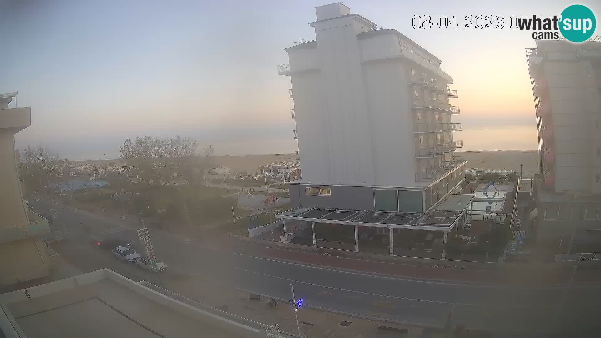 Plaža s spletno kamero Riccione in vrtovi La Malfa – plaža Bagni Oreste 115