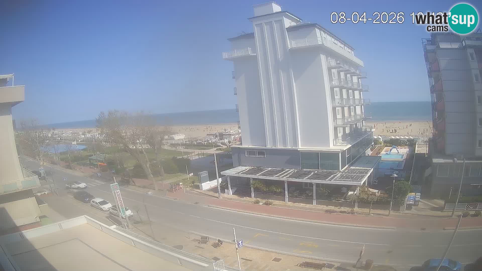 Riccione webcam plage et jardins La Malfa – Bagni Oreste plage 115