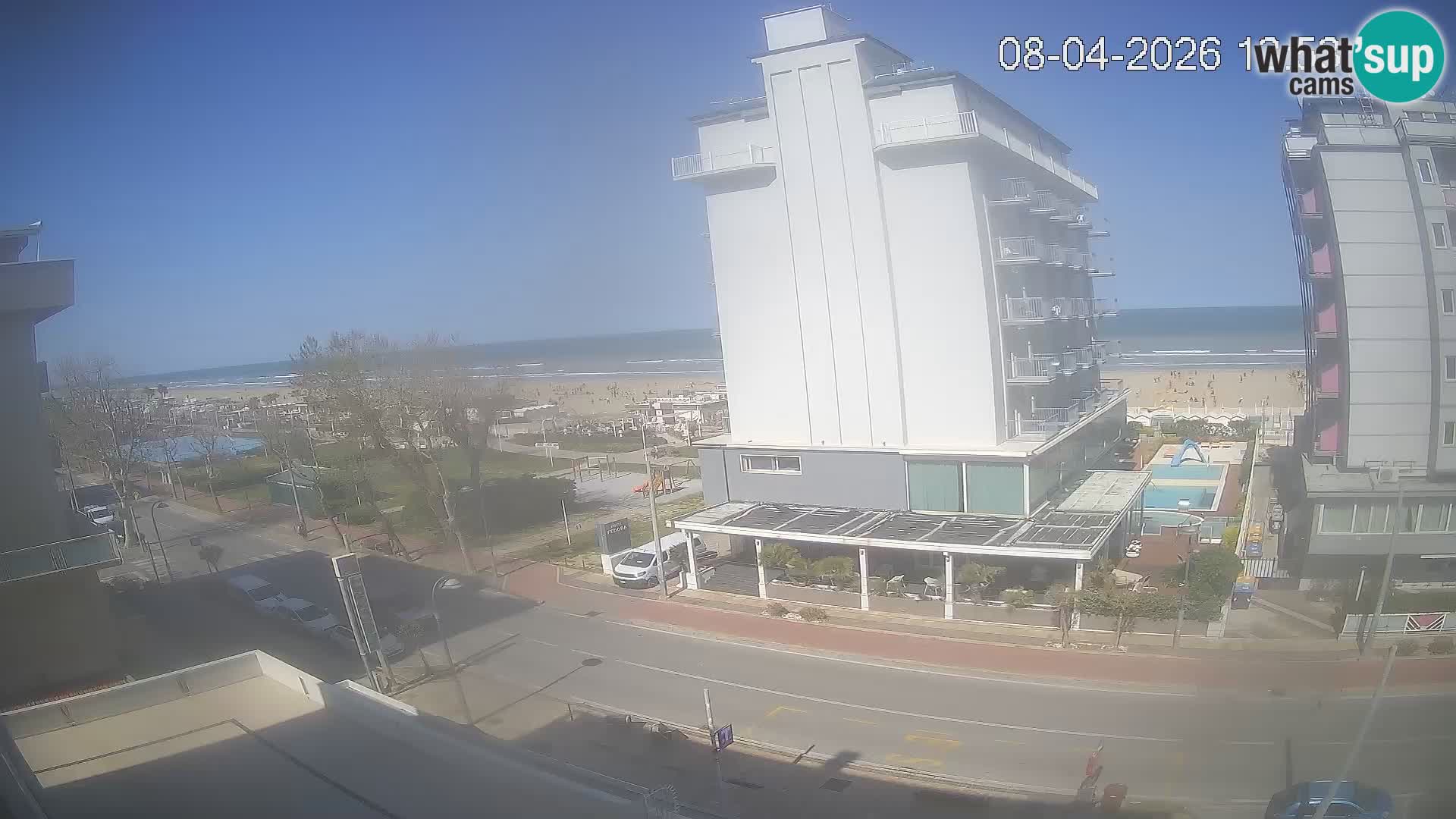 Riccione Webcam Strand und Gärten La Malfa – Bagni Oreste Strand 115