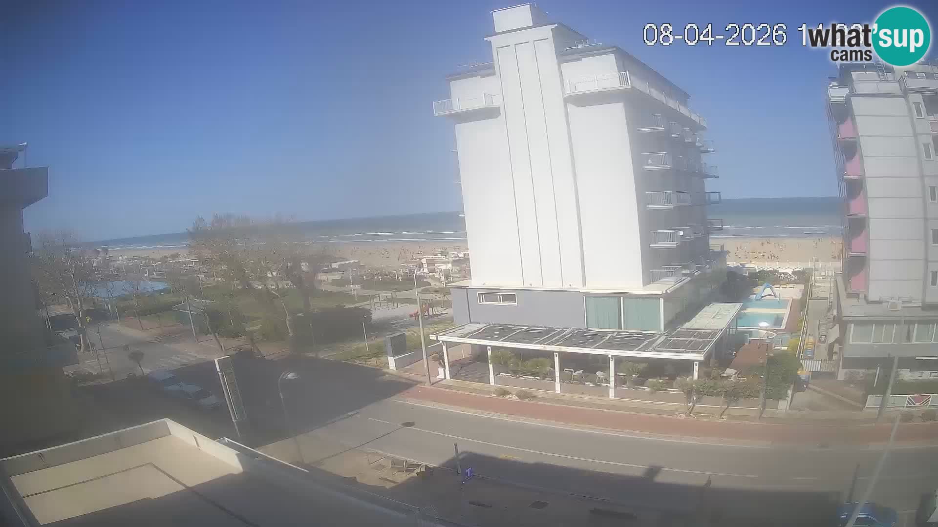 Plaža s spletno kamero Riccione in vrtovi La Malfa – plaža Bagni Oreste 115