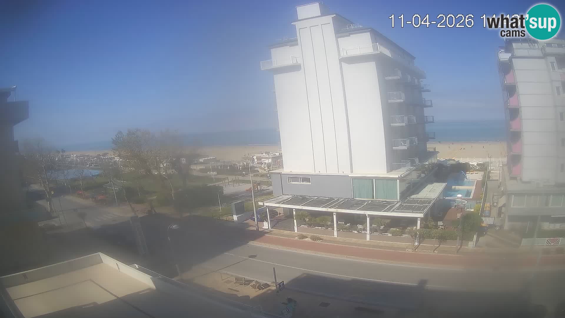 Riccione Webcam Strand und Gärten La Malfa – Bagni Oreste Strand 115