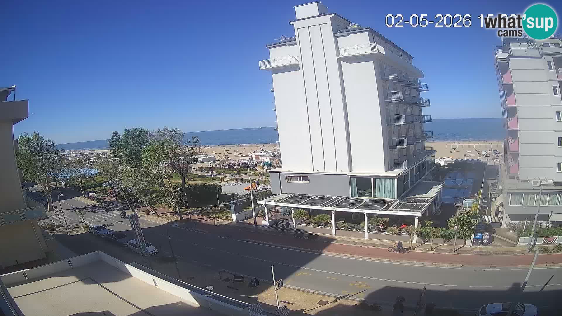 Riccione webcam spiaggia e giardini La Malfa – Bagni Oreste spiaggia 115