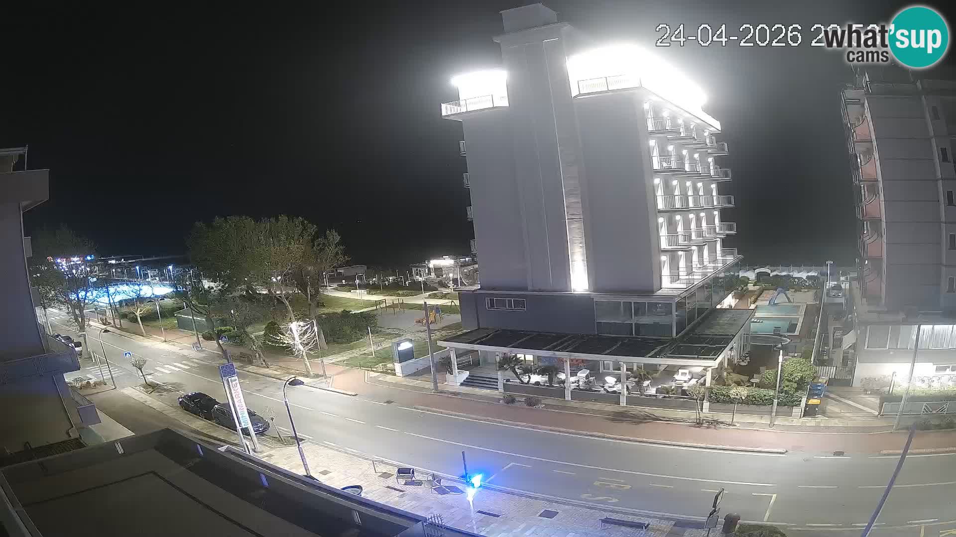 Riccione webcam playa y jardines La Malfa – Playa Bagni Oreste 115