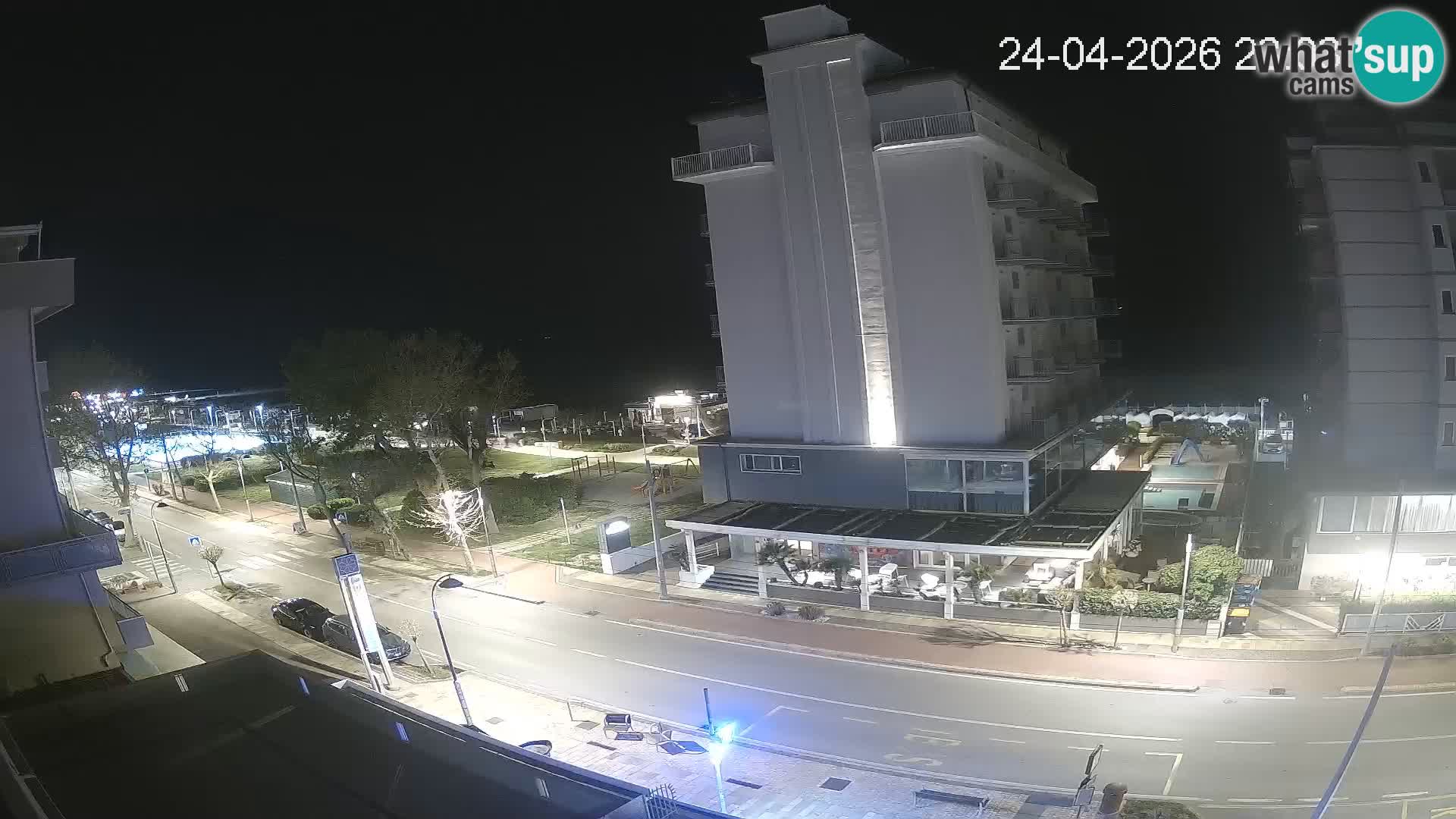 Riccione web kamera plaža i vrtovi La Malfa – plaža Bagni Oreste 115