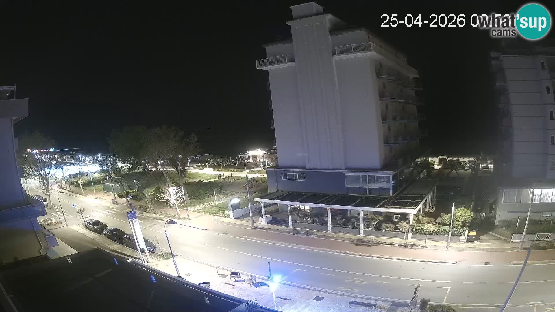 Riccione web kamera plaža i vrtovi La Malfa – plaža Bagni Oreste 115