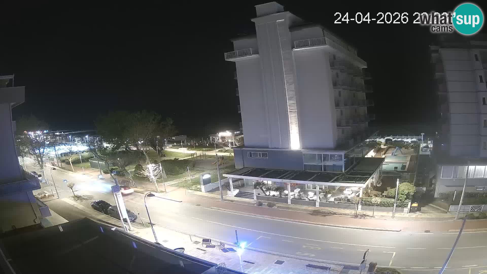 Riccione webcam playa y jardines La Malfa – Playa Bagni Oreste 115