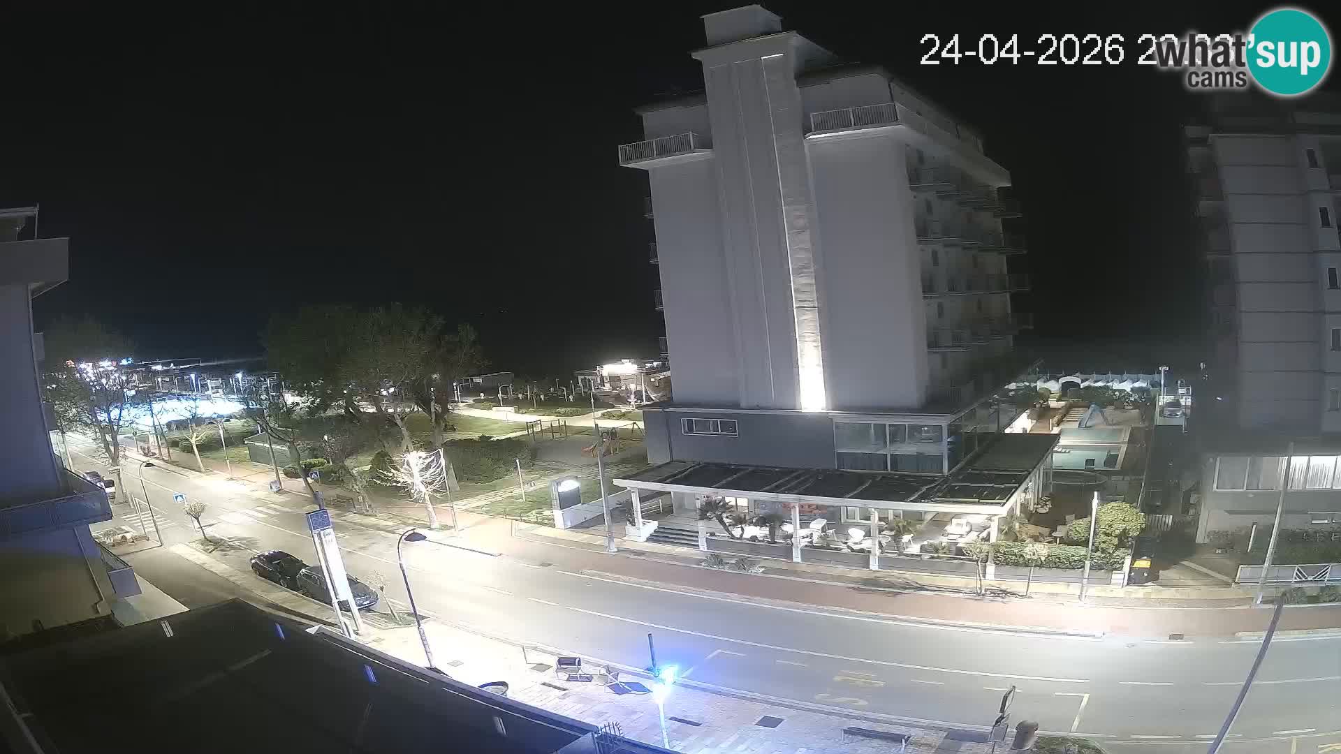 Riccione webcam plage et jardins La Malfa – Bagni Oreste plage 115