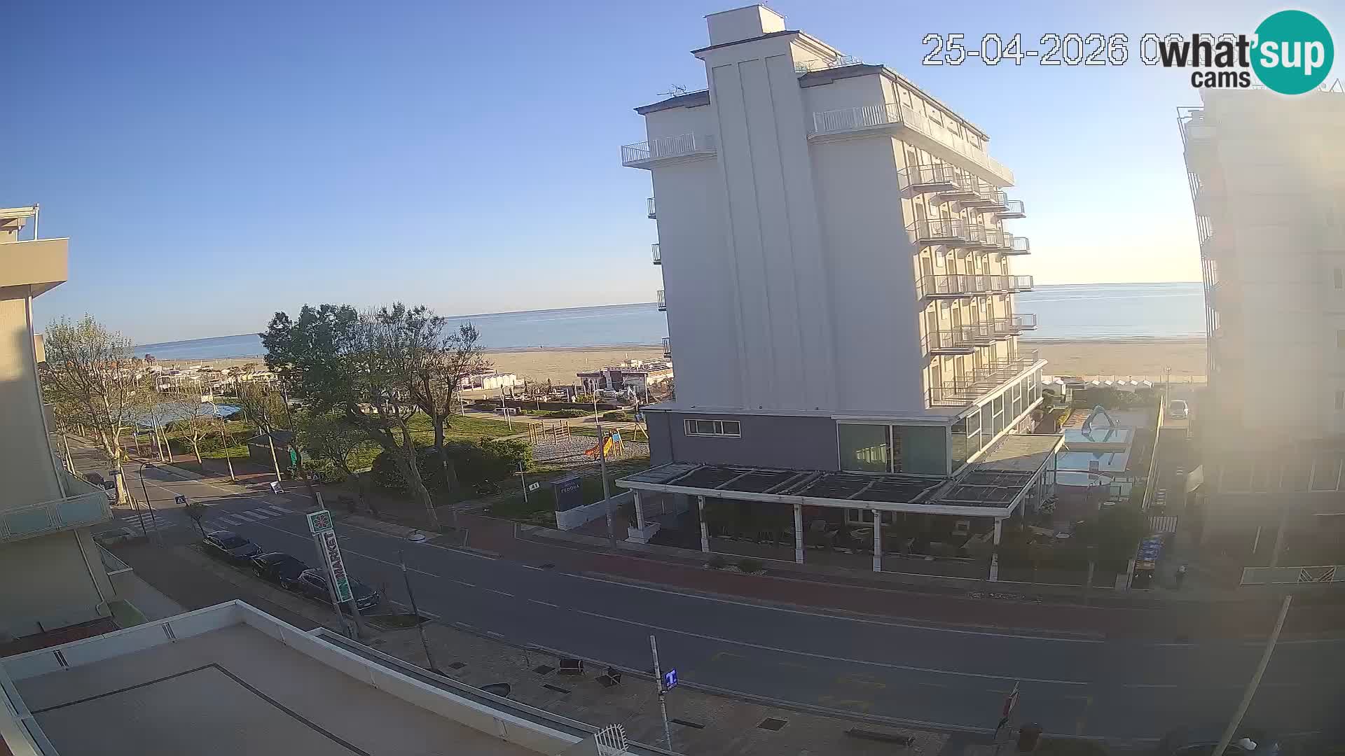 Riccione Webcam Strand und Gärten La Malfa – Bagni Oreste Strand 115