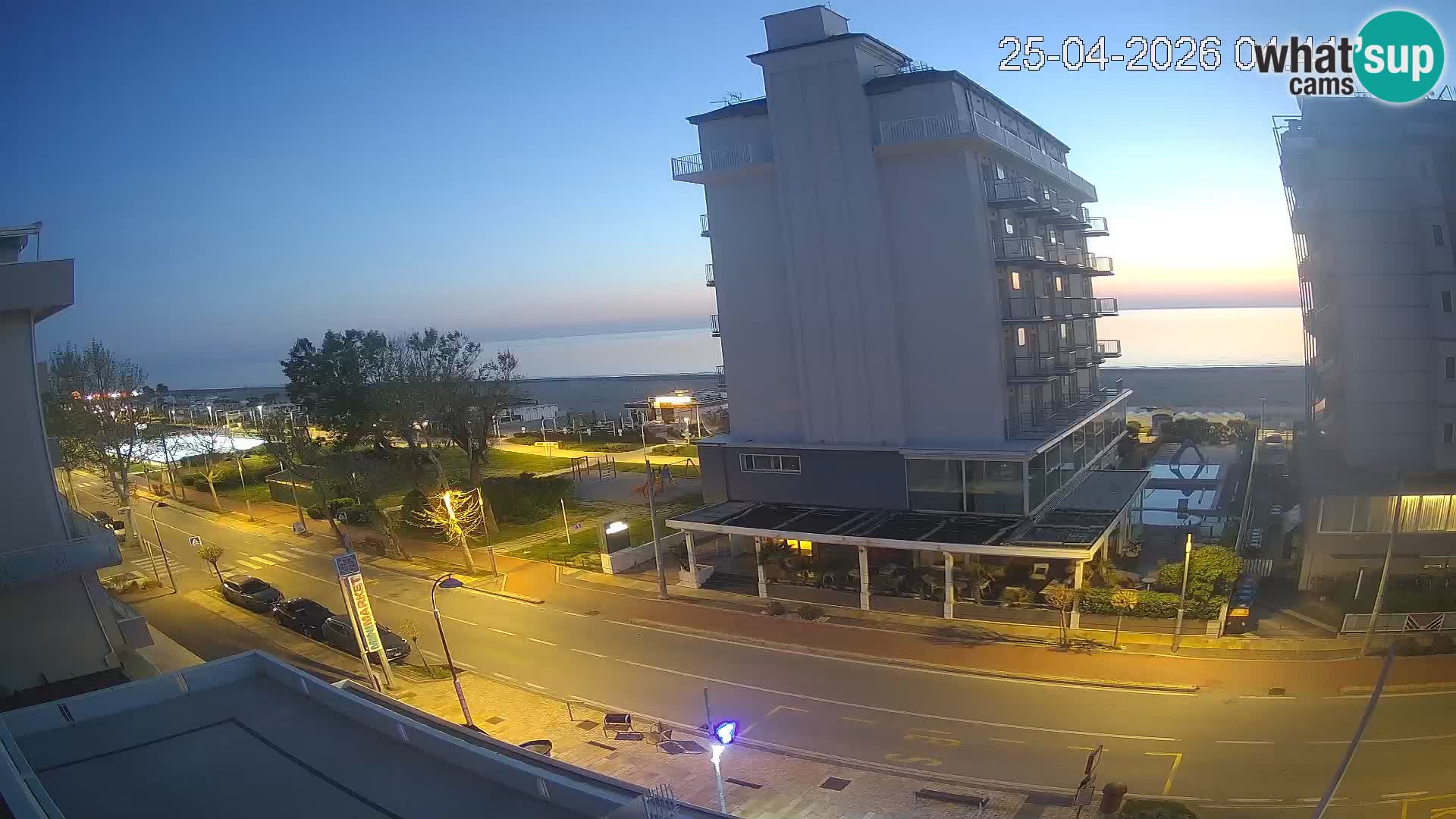 Riccione webcam plage et jardins La Malfa – Bagni Oreste plage 115