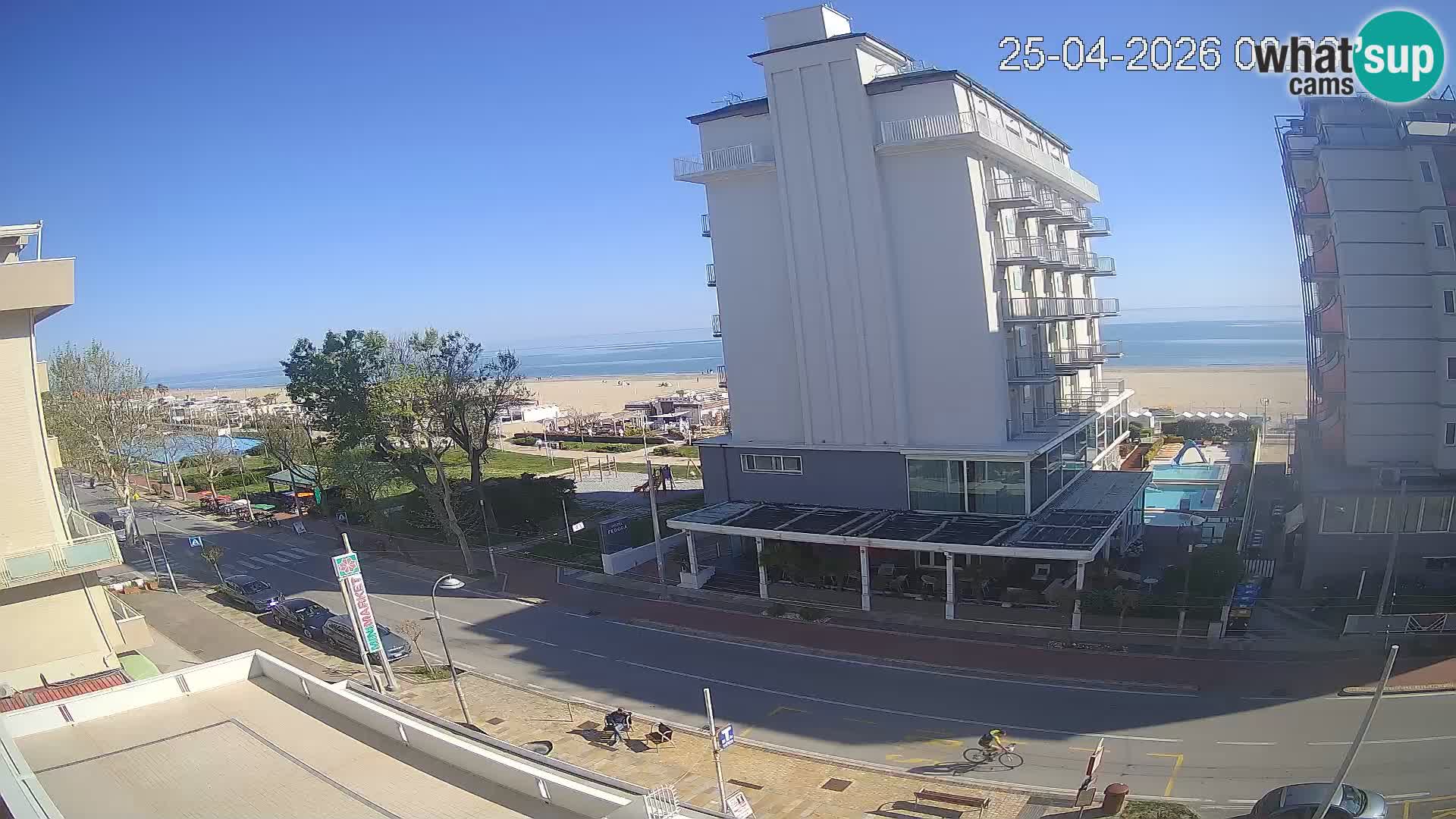 Riccione webcam spiaggia e giardini La Malfa – Bagni Oreste spiaggia 115