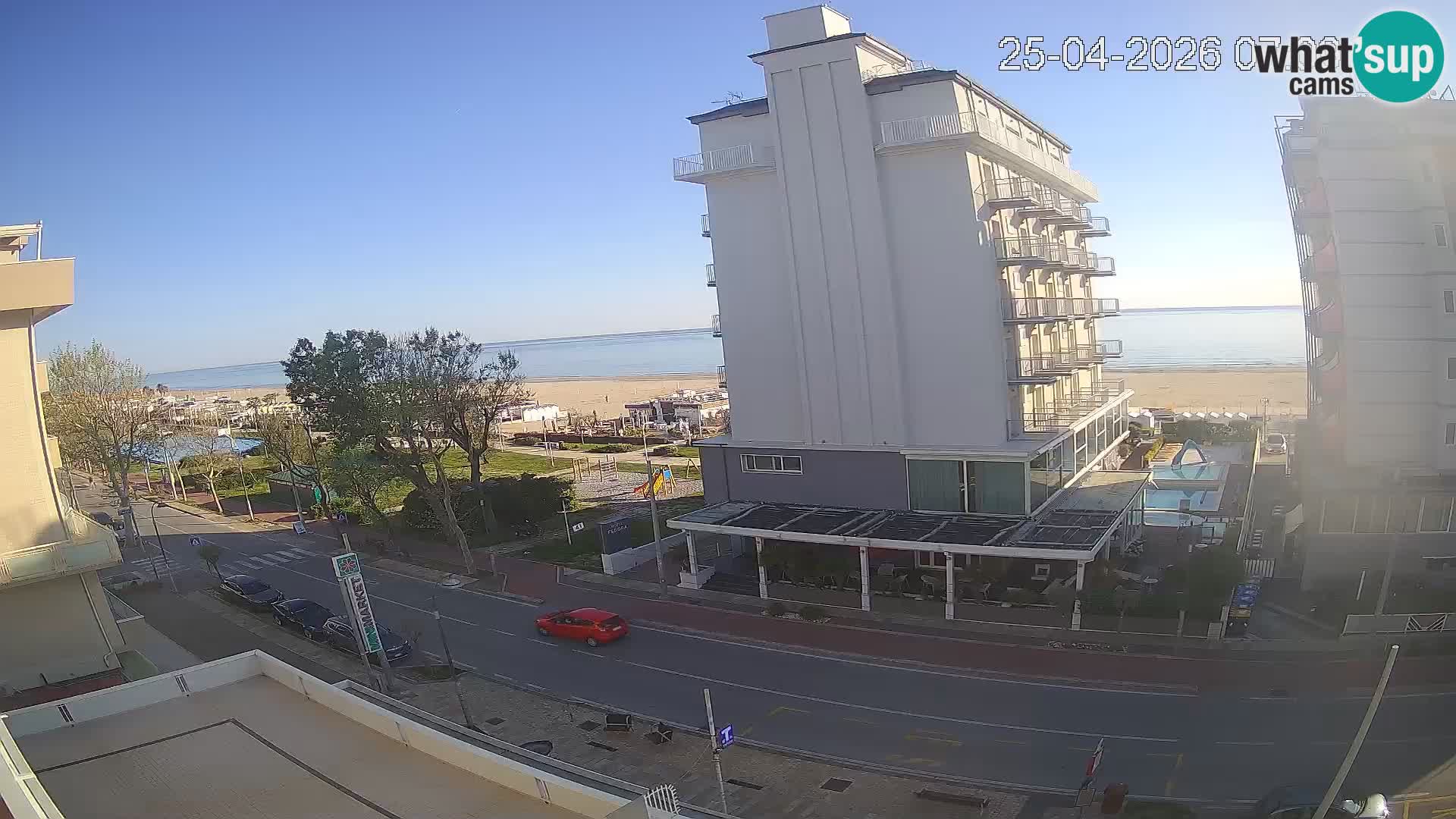 Riccione Webcam Strand und Gärten La Malfa – Bagni Oreste Strand 115