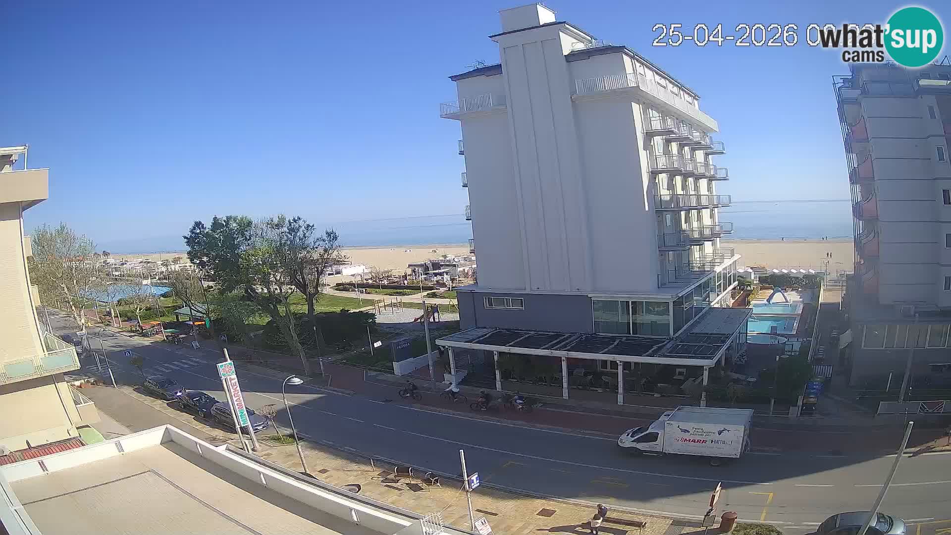 Riccione Webcam Strand und Gärten La Malfa – Bagni Oreste Strand 115
