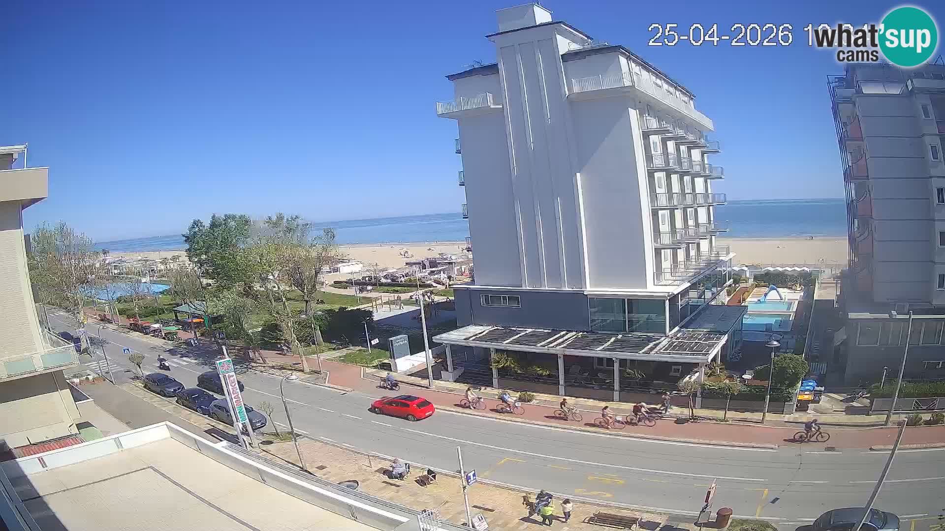 Riccione webcam spiaggia e giardini La Malfa – Bagni Oreste spiaggia 115